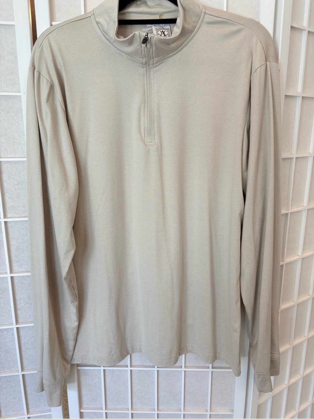 Old Navy Men's Long-Sleeve Quarter-Zip Pullover - Light Tan